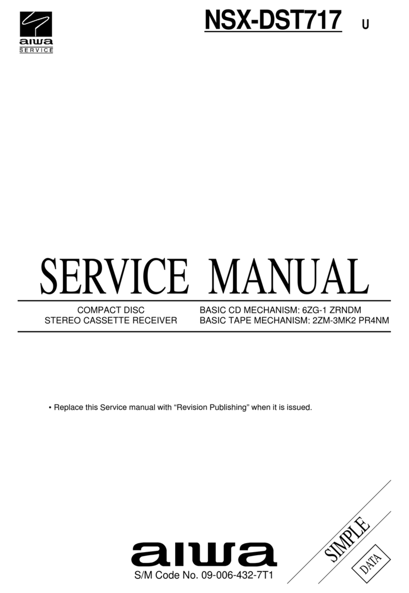Aiwa NSX-DST717 User manual Aiwa NSX-DST717 User manual