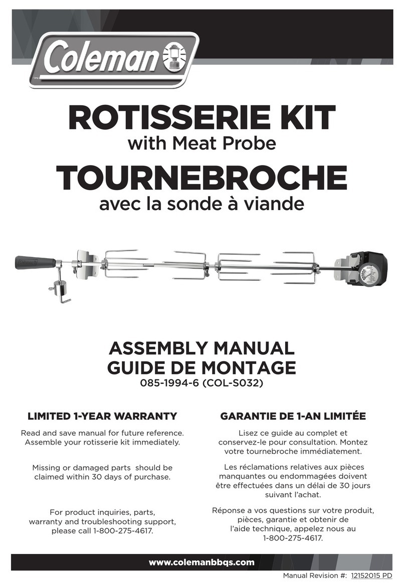 Coleman 085-1994-6 Assembly manual