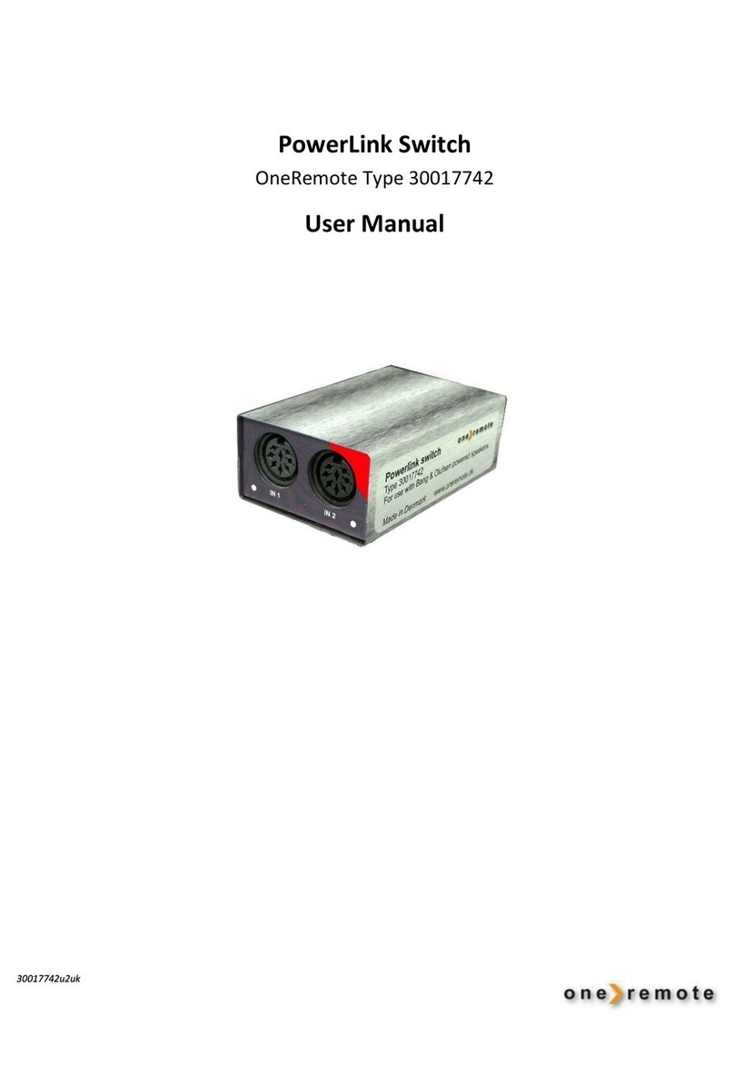 One Remote 30017742 User manual