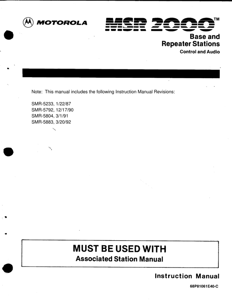 Motorola MSR 2000 User manual