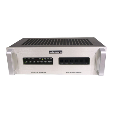 Audio Research SP17 User manual