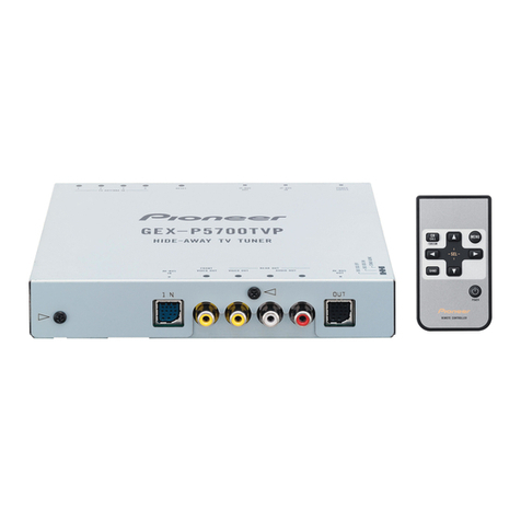 Pioneer GEX-P5700TVP installation manual