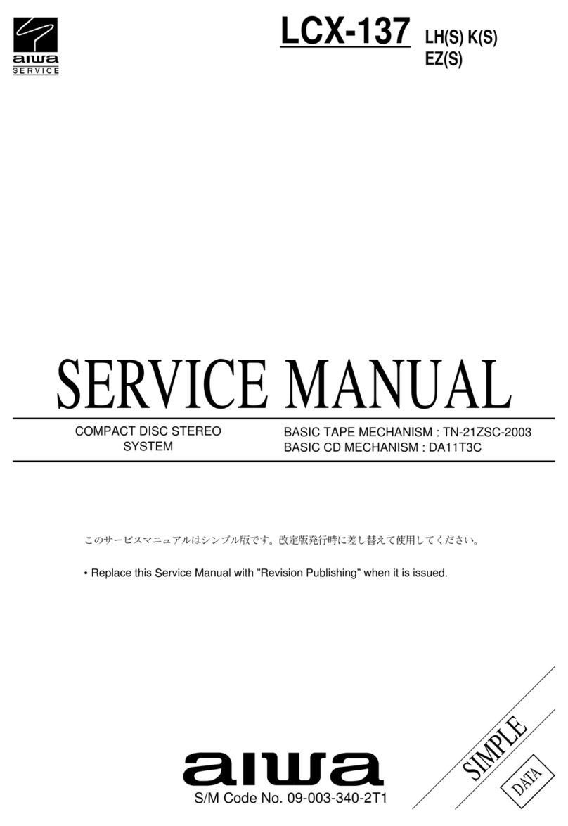 Aiwa LCX-137 User manual