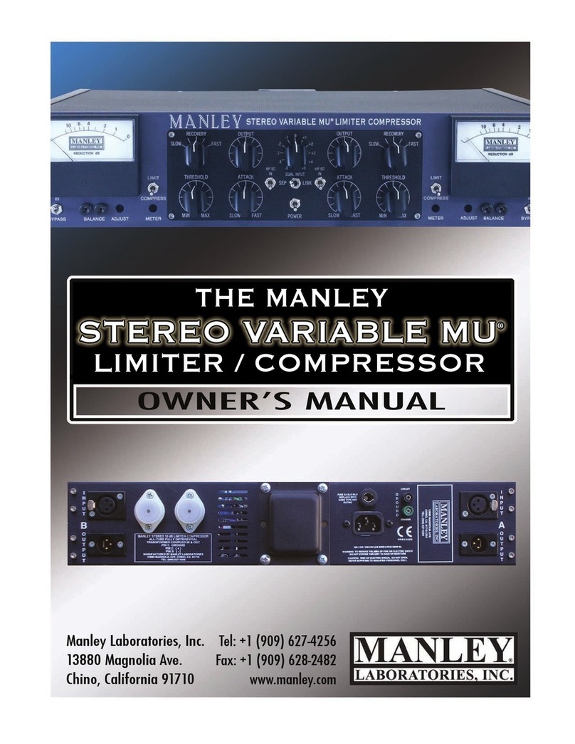 Manley Stereo Variable MU owner's manual