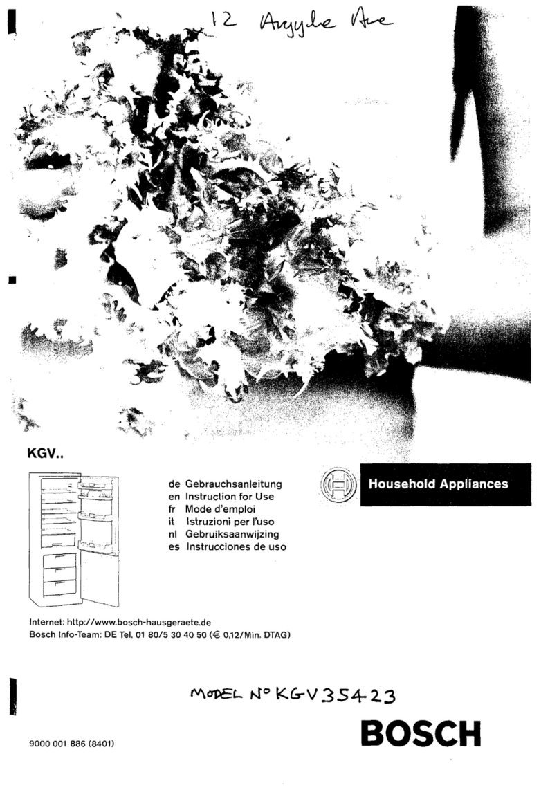 Bosch KGV Series User manual
