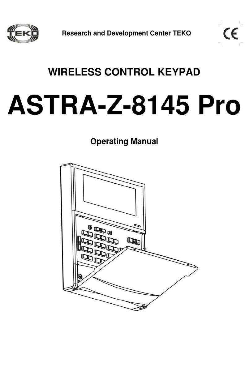 teko ASTRA-Z-8145 Pro operating manual