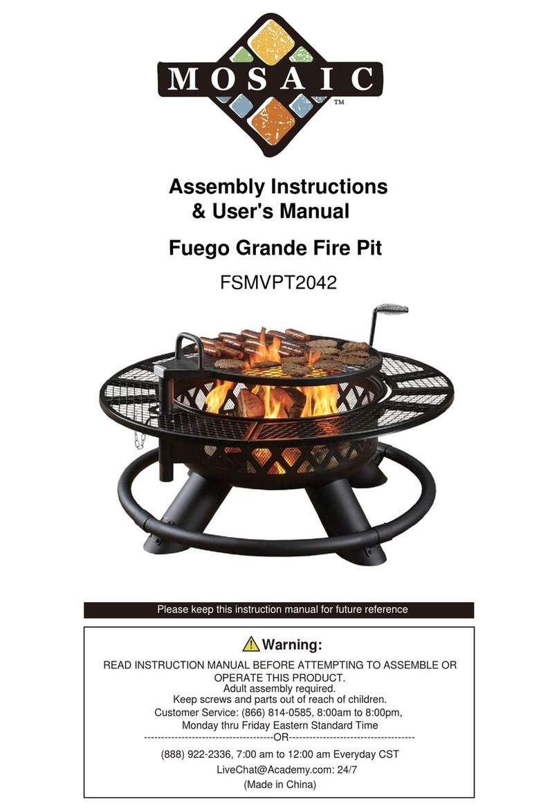 Mosaic FSMVPT2042 Assembly instructions & user manual