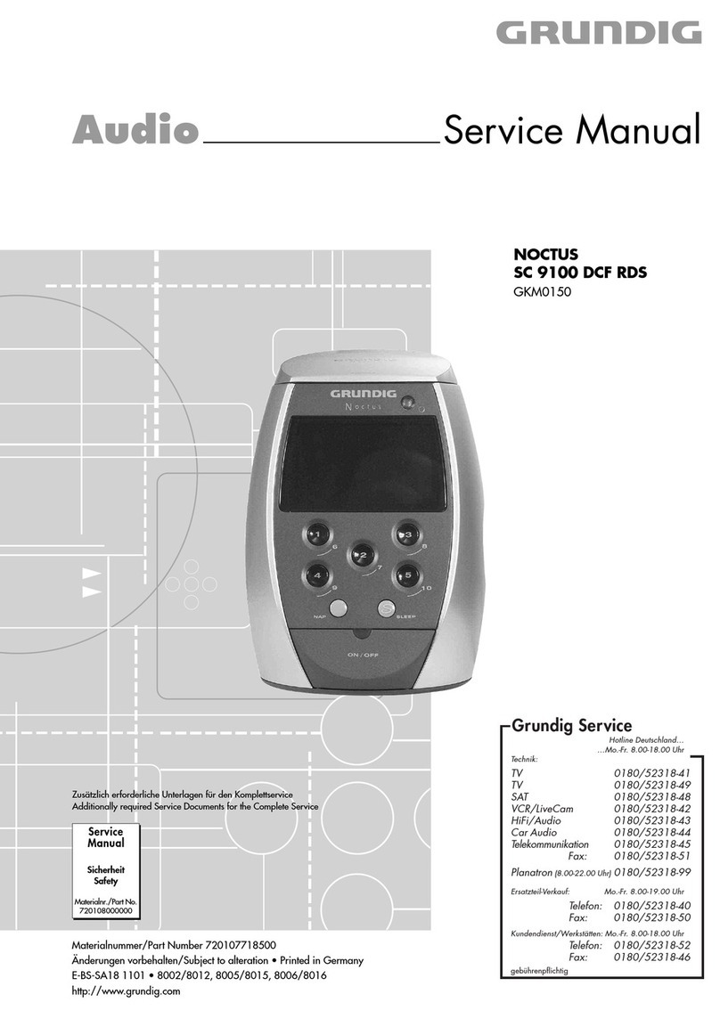 Grundig NOCTUS SC 9100 DCF RDS User manual