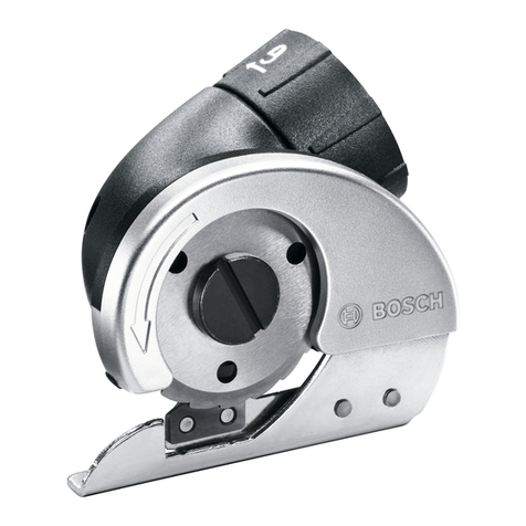 Bosch Cutter User manual