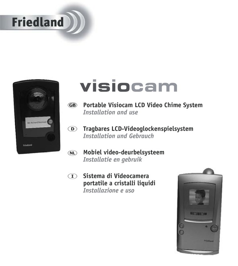 FRIEDLAND VisioCam VIS3322 Installation and use