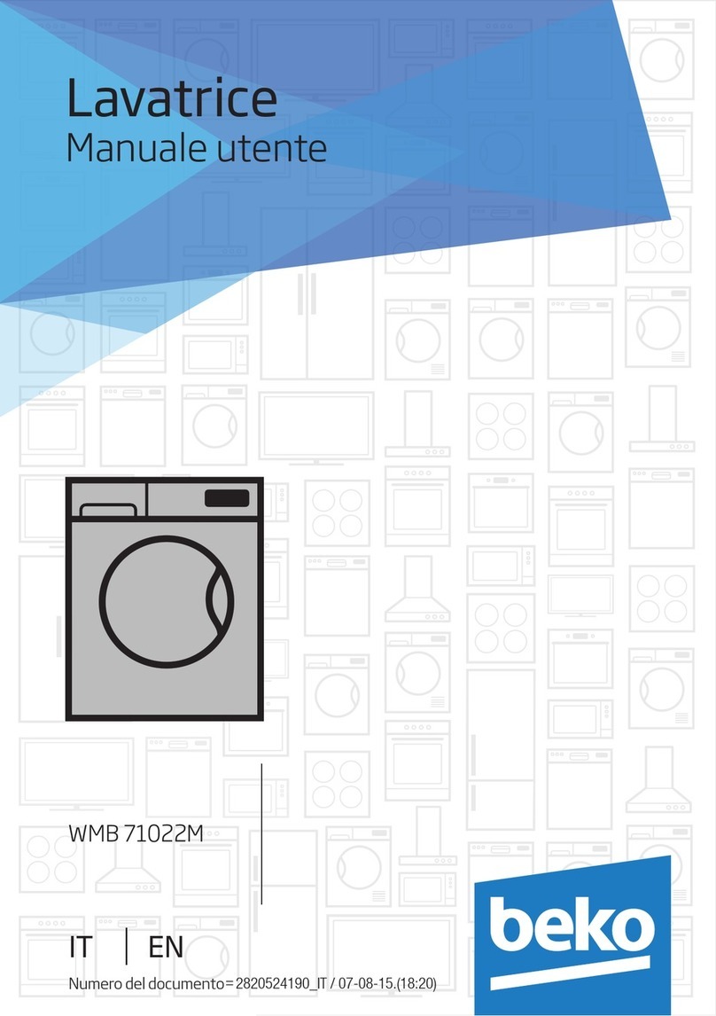 Beko WMB 61031 M manual