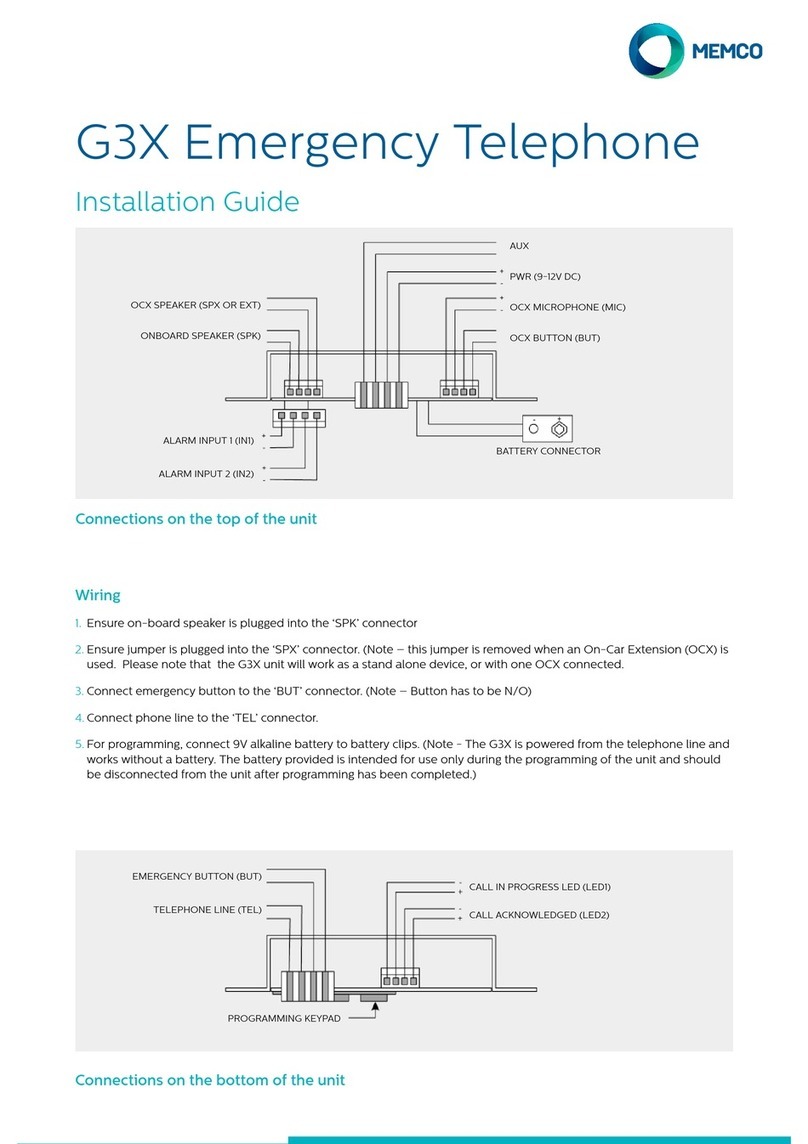 Memco G3X installation guide