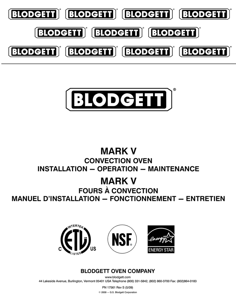 Blodgett Mark V Owner's manual Blodgett Mark V Owner's manual