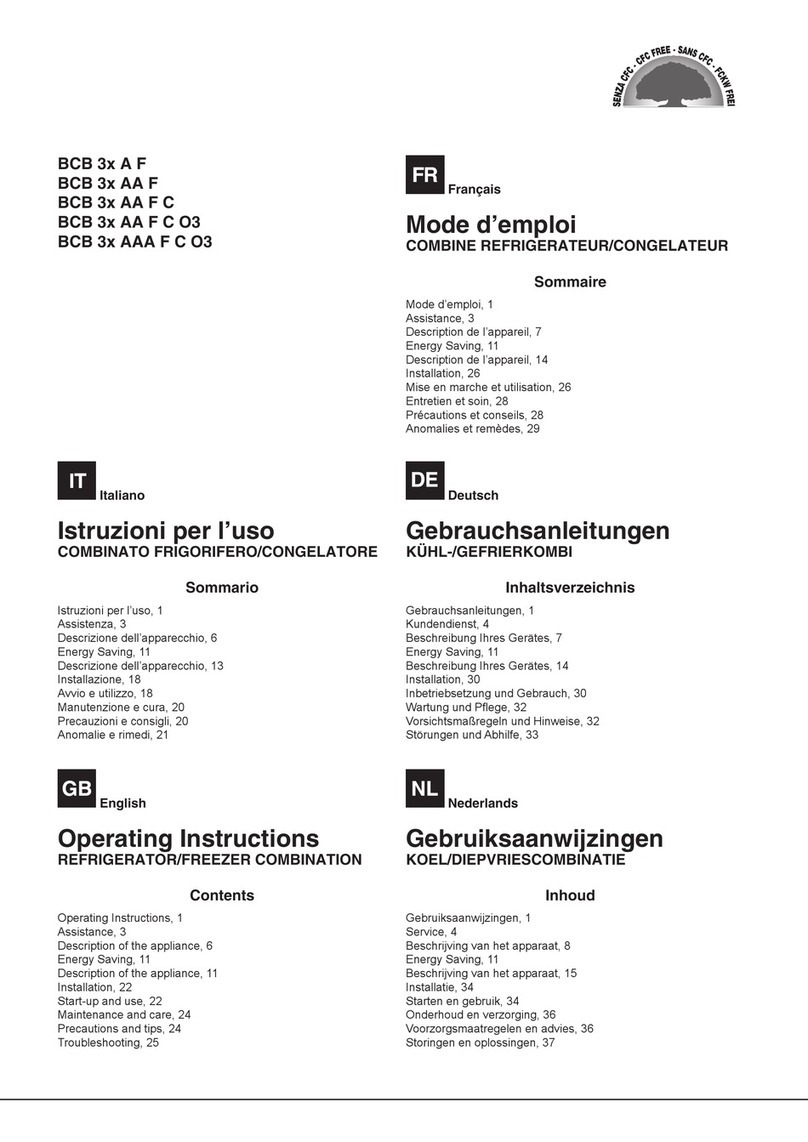 Hotpoint BCB 3x A F User manual