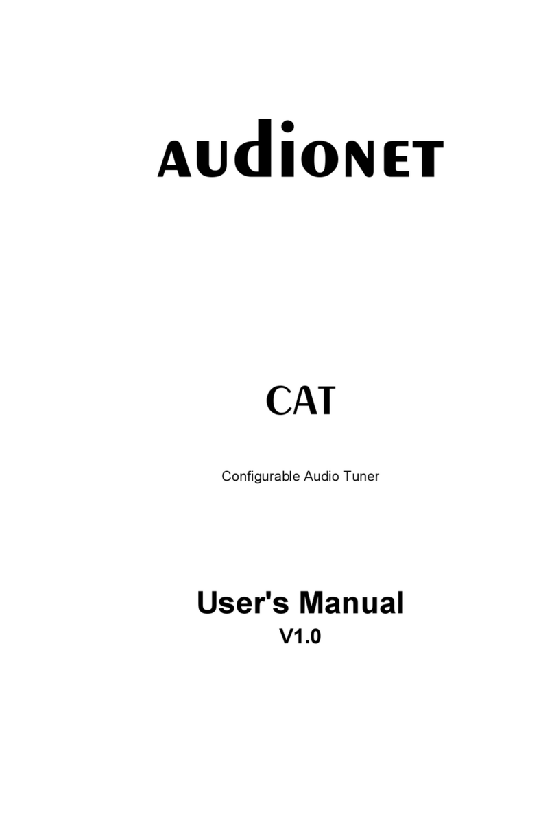 Audionet Cat User manual