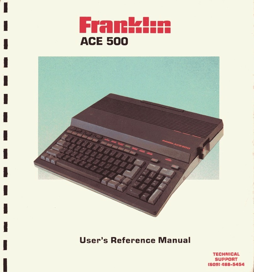 Franklin ACE 500 Assembly instructions