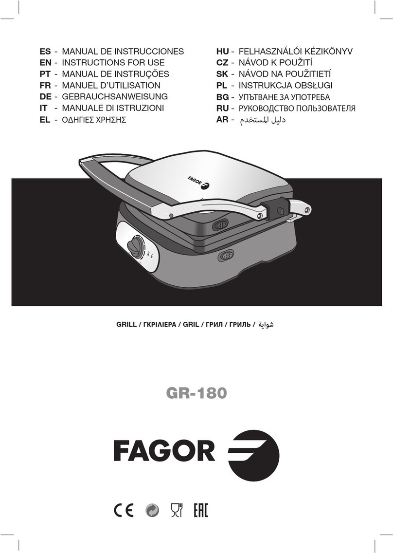 Fagor GR-180 Instructions for use