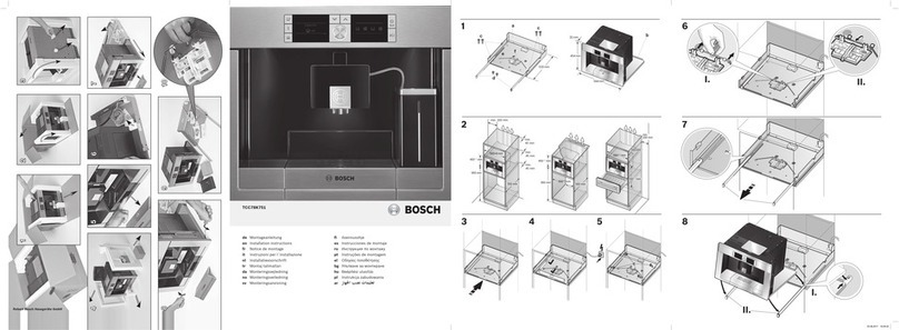 Bosch TCC78K751 installation instructions
