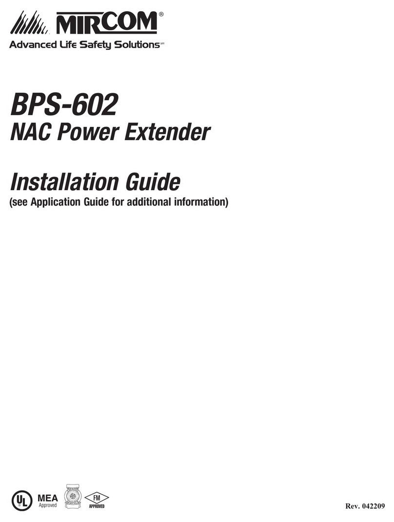 Mircom BPS-602 User manual