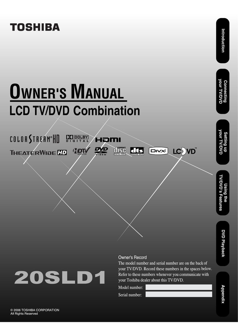 Toshiba 20SLD1 owner's manual