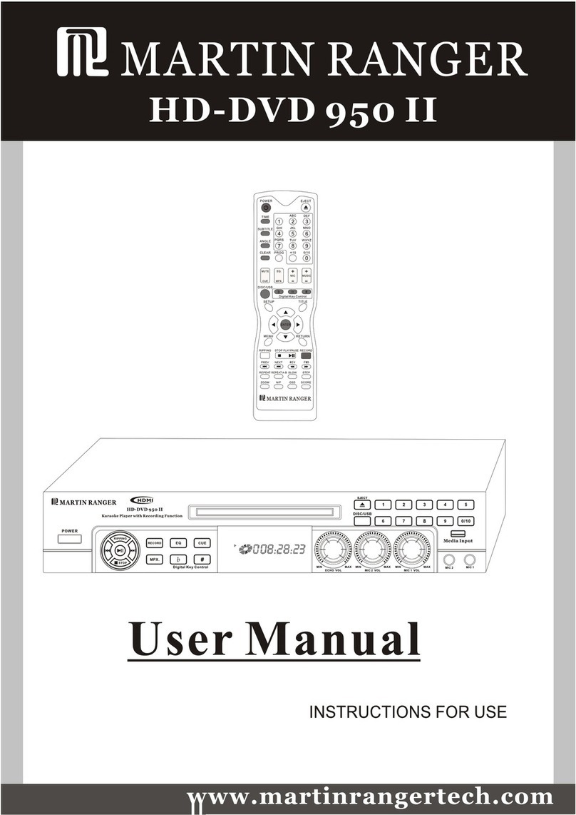 Martin Ranger HD-DVD 950 II User manual