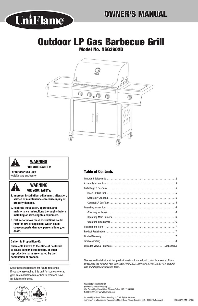 Uniflame nsg3902d User manual