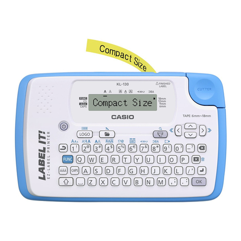Casio KL-130 User manual