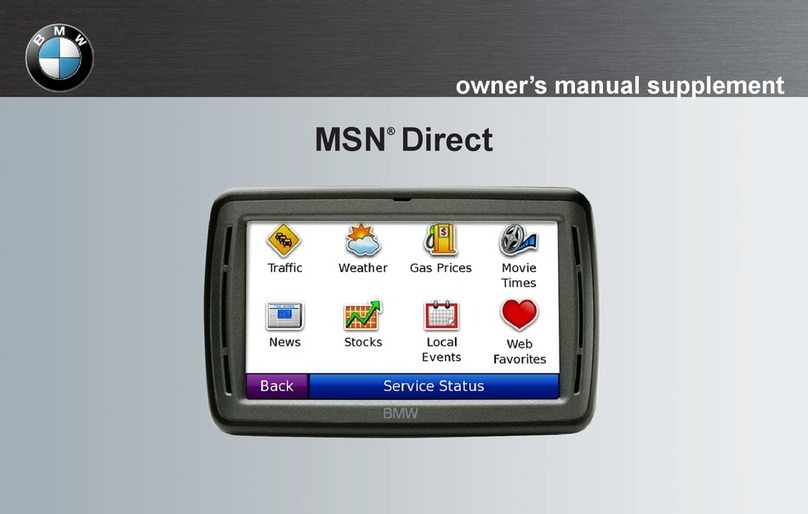 BMW MSN Direct Owner's manual supplement