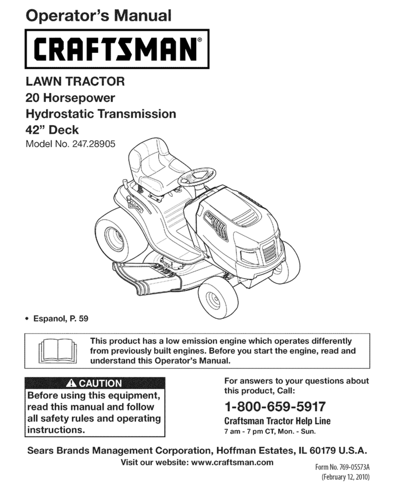 Craftsman 247.28905 Operator's manual