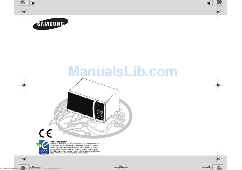 Samsung GW76N Owner's instructions and cooking guide
