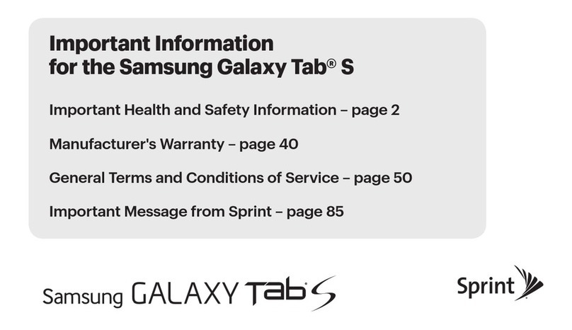 Samsung Galaxy Tab S Operating manual