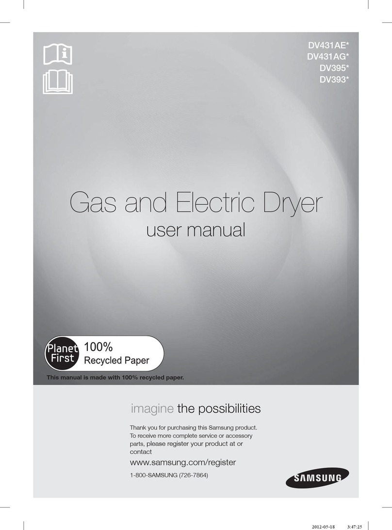 Samsung DV431AE Series User manual
