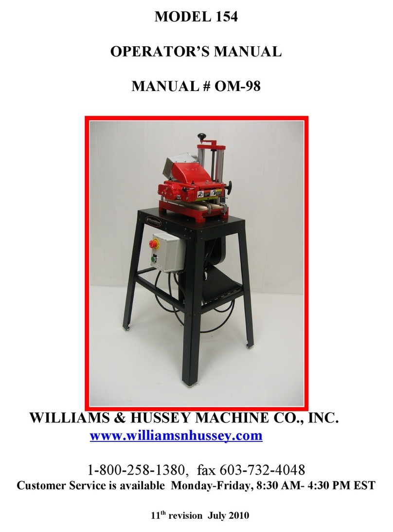 W & H 154 Operator's manual