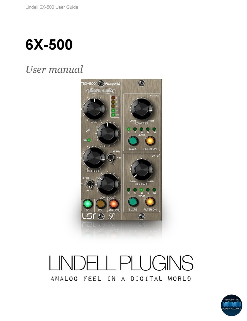 Lindell 6X-500 User manual