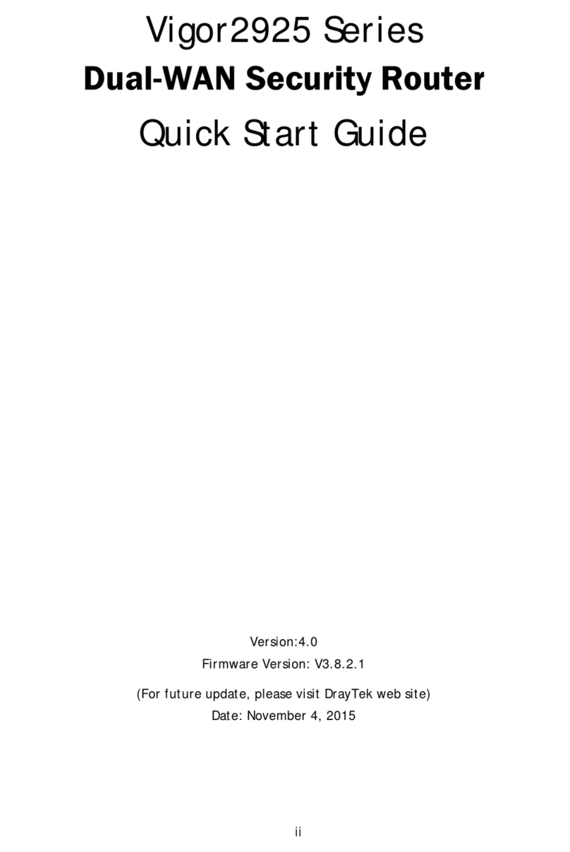 Draytek Vigor2925 Series User manual