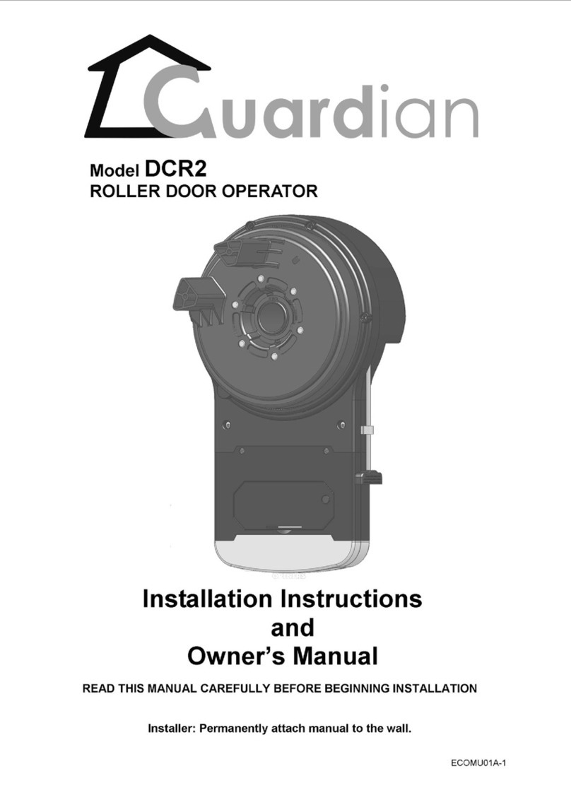 Guardian DCR2 Installation instructions and owner's manual Guardian DCR2 Installation instructions and owner's manual