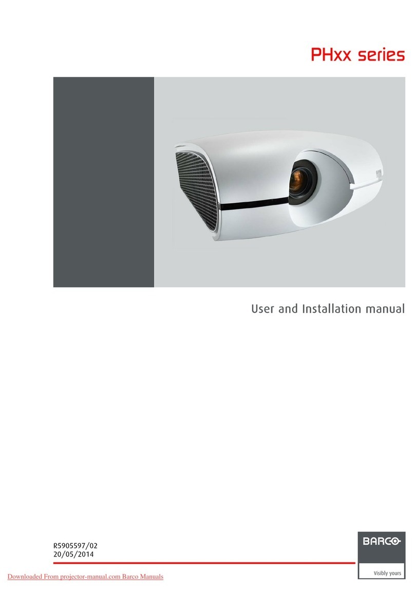 Barco PH series User and installation manual