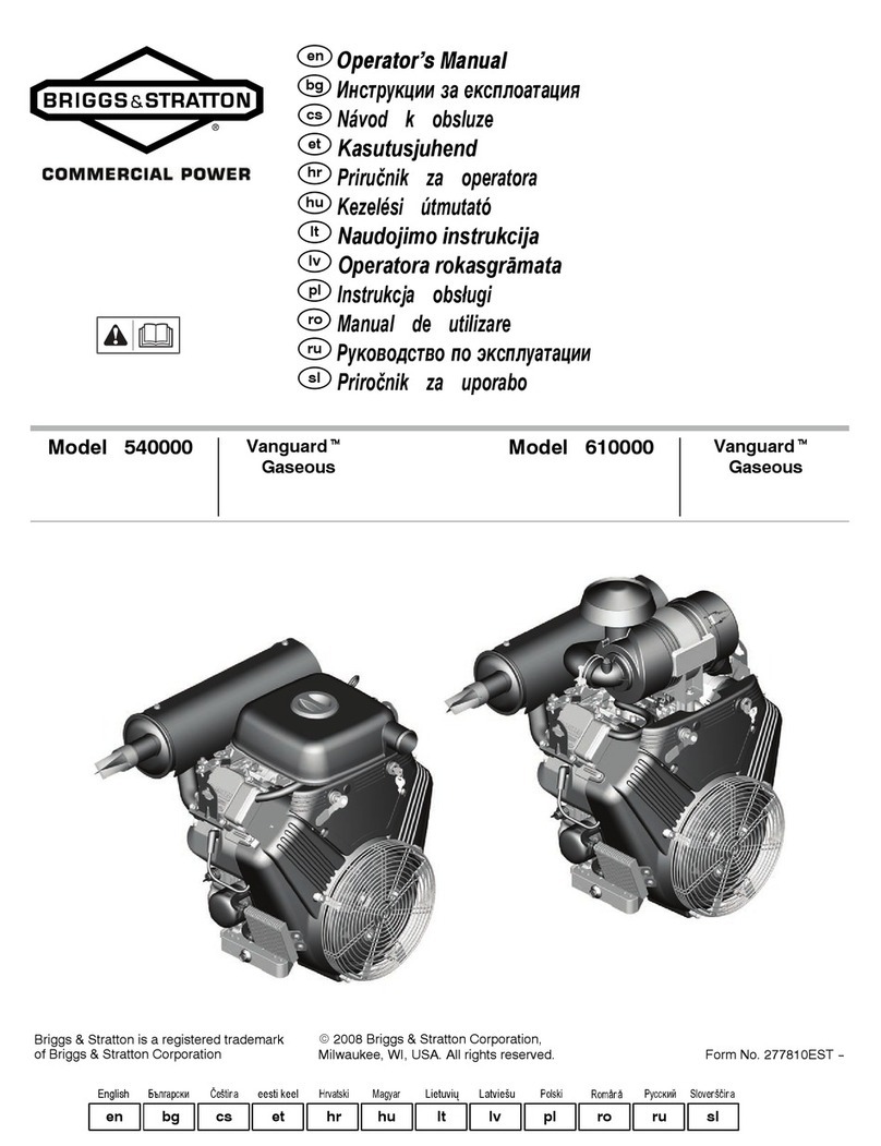 Briggs & Stratton Vanguard 540000 Series Operator's manual