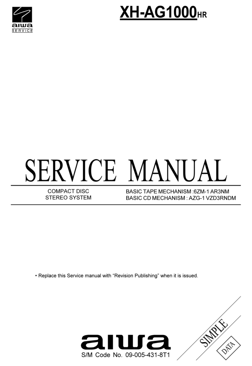 Aiwa XH-AG1000 Service manual