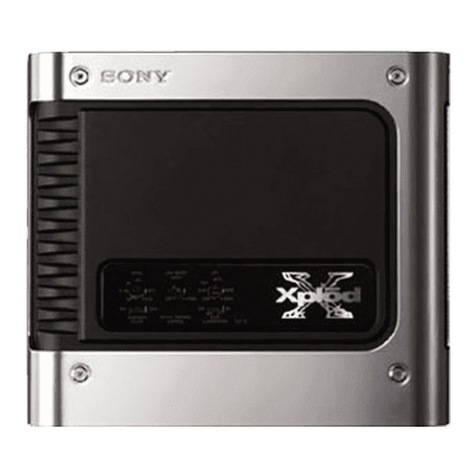 Sony XM-1S User manual