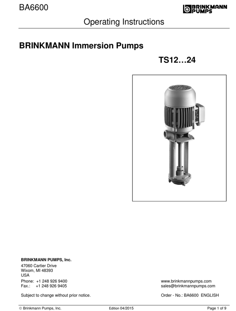 Brinkmann TS12S operating instructions