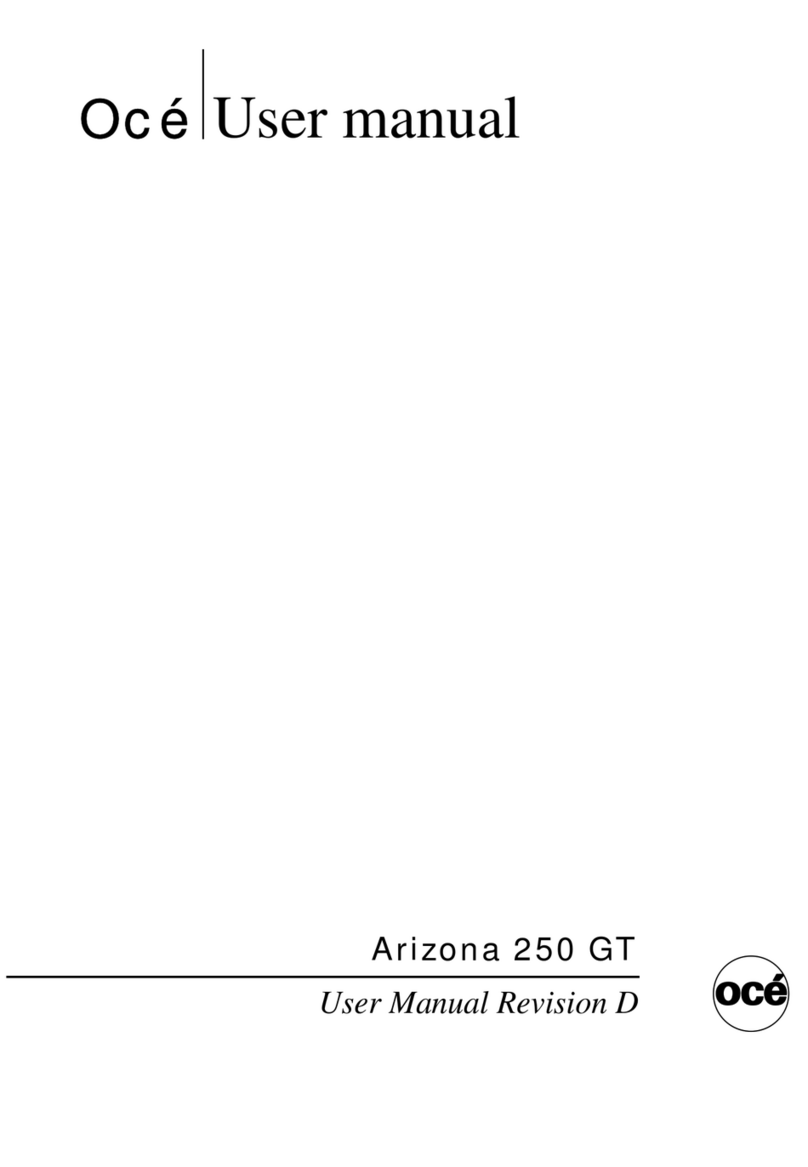 Oce Arizona 250 GT user manual