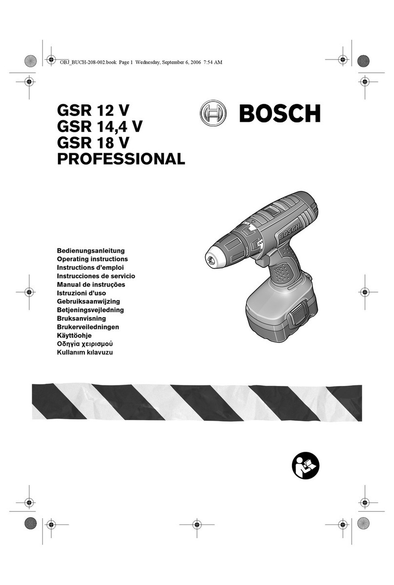 Bosch GSR 12 V User manual