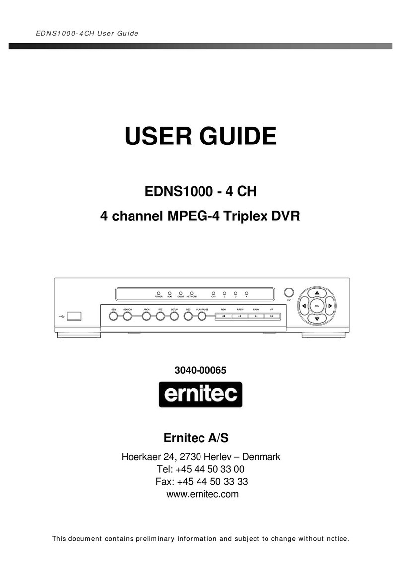 ERNITEC EDNS1000 - 4 CH User manual