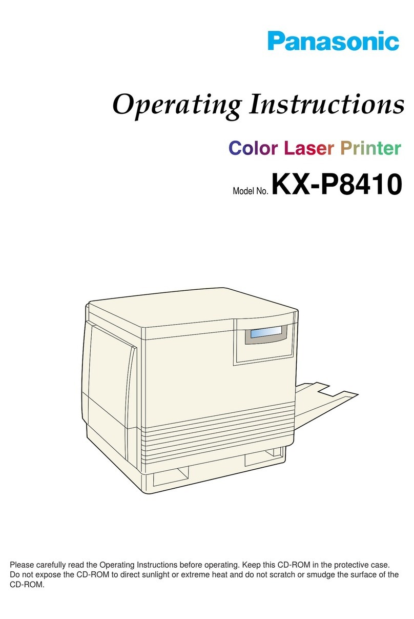 Panasonic KX-P 8410 Series User manual