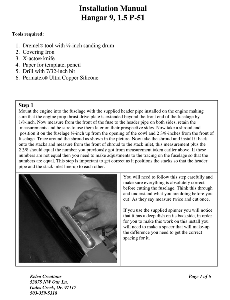Hangar 9 Hangar 9 P-51 Mustang ARF installation manual