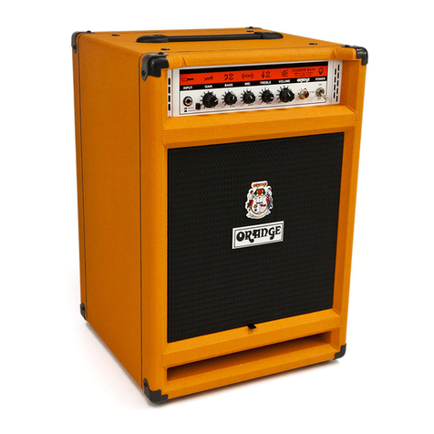 ORANGE TERROR BASS 500 COMBO owner's manual