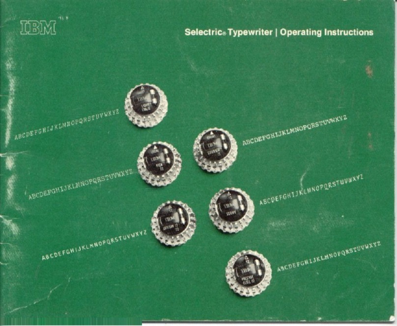 IBM Selectric User manual IBM Selectric User manual