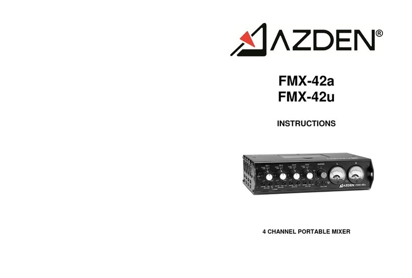 Azden FMX-42a User manual