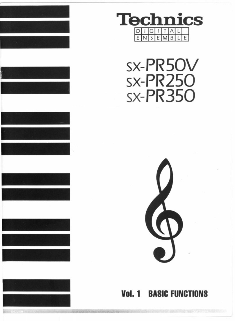 Technics SX-PRSOV User manual Technics SX-PRSOV User manual
